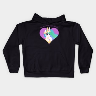 Princess Celestia Fantasize Kids Hoodie